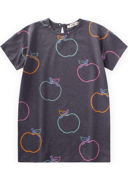 Tunik T-Shırt 4-12 Yaş Gri