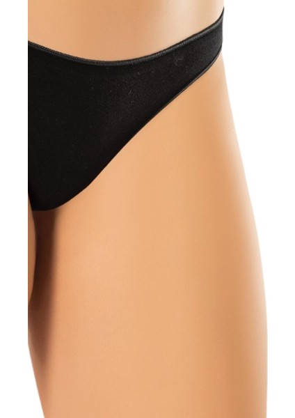 Siyah Bayan Süper Ince Doğal Bambu Lüks Tanga 2517 fırsatları