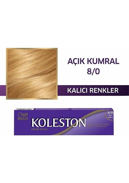 Single Saç Boyası 8-0 Açık Kumral