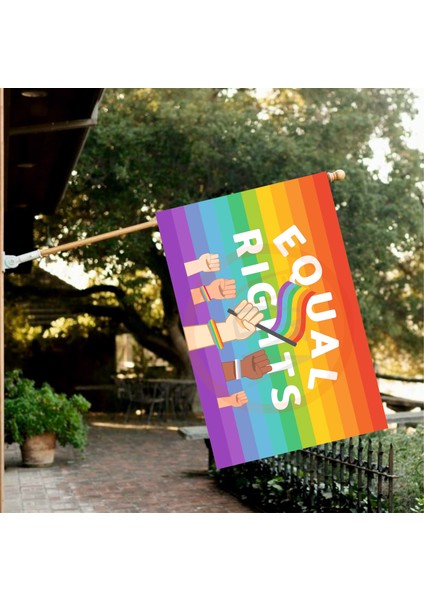 Lgbtq Gökkuşağı Equal Bayrağı 70X105