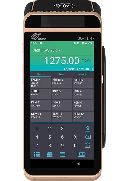 - Pax A910SF Android Yazarkasa Pos