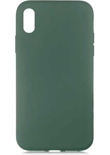 iPhone Xs 5.8 Uyumlu F10T Lsr Laaakan Kapak-Koyu Yeşil