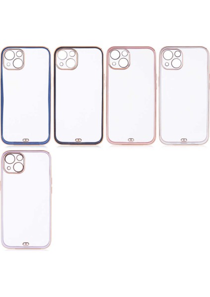 iPhone 13 Kılıf F10T Voit Clear Kapak-Pembe