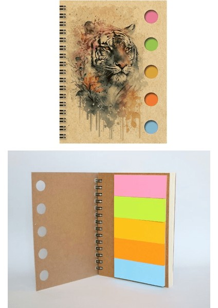 Yapışkan Notluklu Spiralli Not Defteri 2