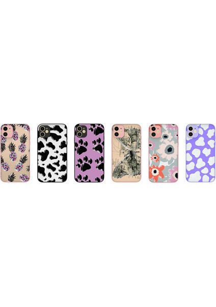 iPhone 11 Kılıf Desenli Kamera Korumalı Parlak F10T Nora Kapak-No6