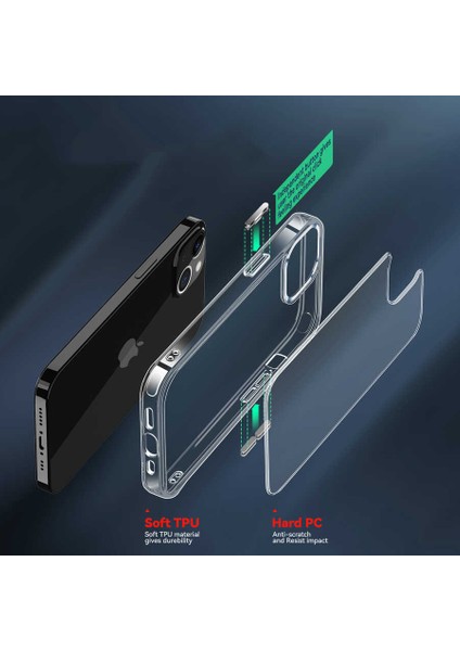 iPhone 14 Plus Kılıf F10T Forst Kapak-Renksiz