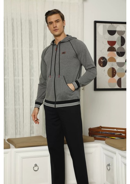 7208 Erkek Kapişonlu Eşofman Takım