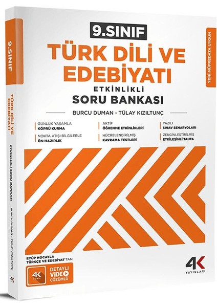9. Sınıf Etkinlikli Türk Dili ve Edebiyatı Soru Bankası