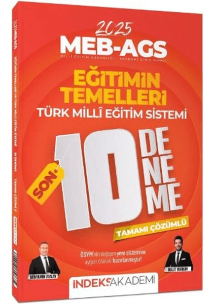 2025 Meb-Ags Eğitimin Temelleri ve Türk Milli Eğitim Sistemi Son 10 Deneme Çözümlü