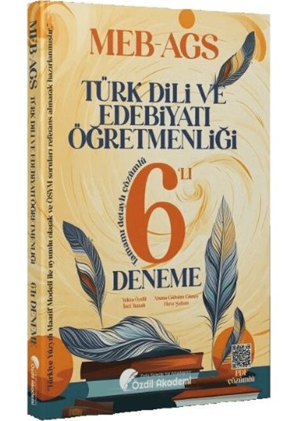 Öabt Meb-Ags Türk Dili ve Edebiyatı 6 Deneme Çözümlü