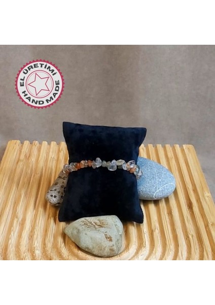 9977 El Yapımı Akik Doğal Taş Kadın Bileklik