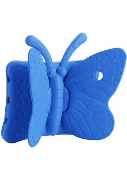 iPad 10.2 2021 (9.nesil) Uyumlu Zore Butterfly Standlı Tablet Kılıf-Mavi