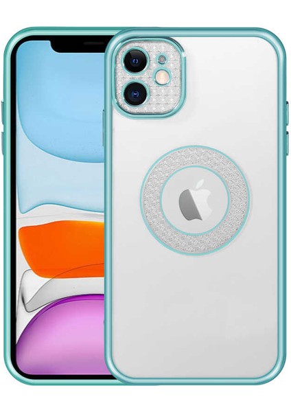 iPhone 12 Uyumlu Kamera Korumalı Logo Gösteren F10T Esta Kapak-Siyah