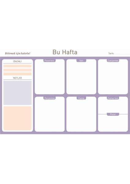 Haftalık Planlayıcı 9