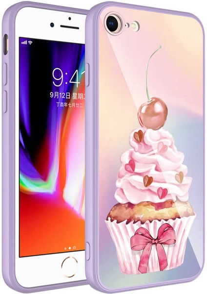 iPhone 7 Uyumlu Kamera Korumalı Desenli Sert Silikon F10T Epoksi KAPAK-NO11