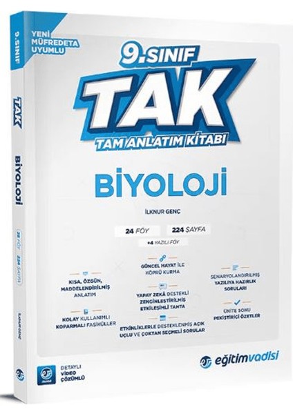 9. Sınıf Biyoloji Tak Tam Anlatım Kitabı