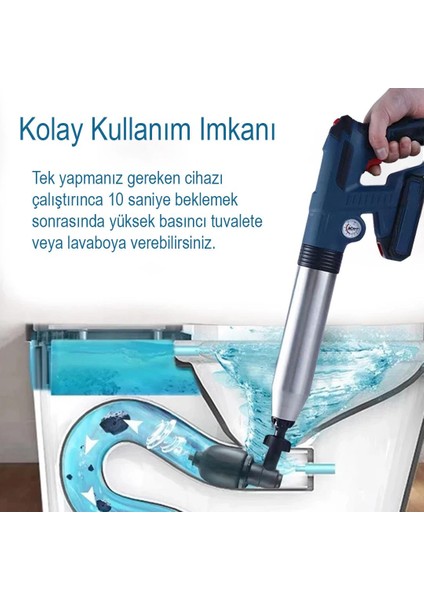 EL-26077 Şarjlı Yüksek Basınçlı Tuvalet Pistonu Pompası fiyatları