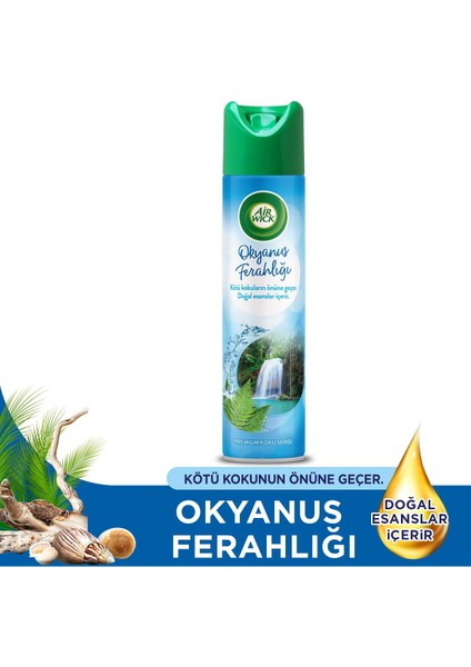 Aerosol Lavanta + Okyanus + Kiraz Çiçekleri 3X300 ml