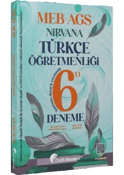 Öabt Meb-Ags Türkçe Öğretmenliği Nirvana 6 Deneme Çözümlü
