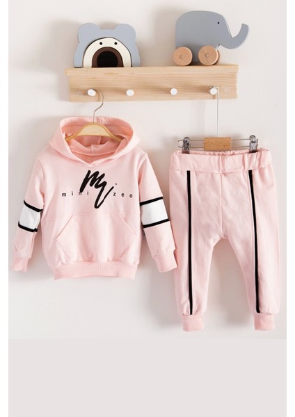 3-18 Ay Erkek Bebek Takımı Mini Zeo 2'li Pembe