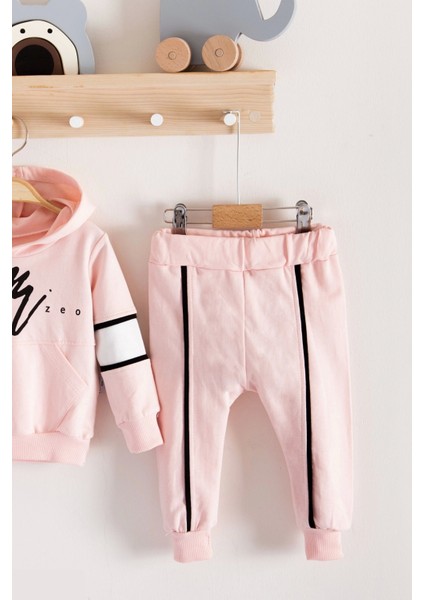 3-18 Ay Erkek Bebek Takımı Mini Zeo 2'li Pembe