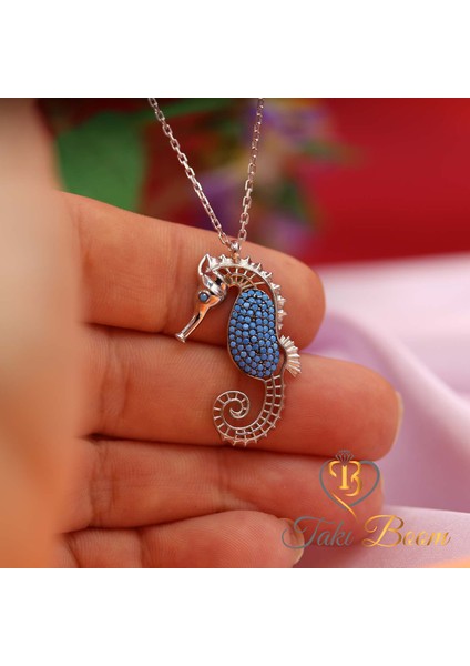 Deniz Atı Gümüş Kolye modelleri