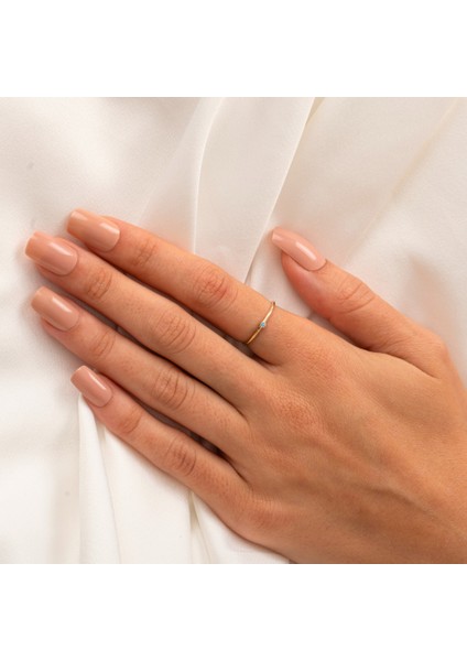 925 Ayar Minimal Tek Taş Gümüş Yüzük-0.05 CT Firuze Tek Taş Gümüş Yüzük-Firuze Eklem Yüzüğü modelleri
