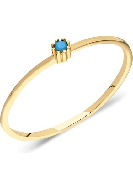 925 Ayar Minimal Tek Taş Gümüş Yüzük-0.05 CT Firuze Tek Taş Gümüş Yüzük-Firuze Eklem Yüzüğü indirimleri