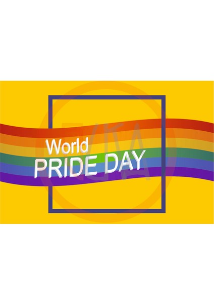 Lgbtq World Pride Day Bayrağı Raşel 70X105 fiyatları