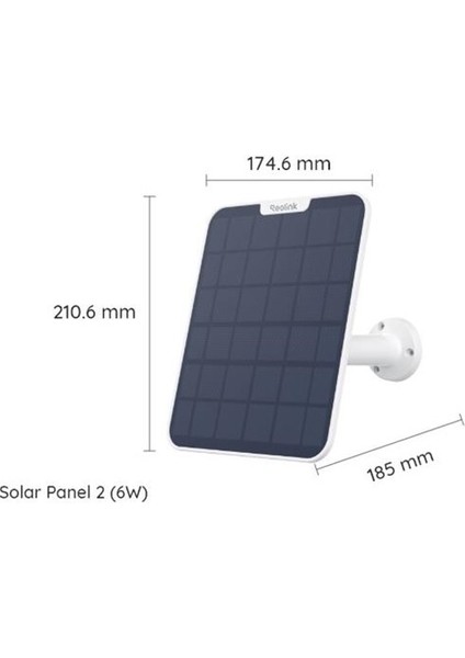 <![cdata[reolınk Solar Panel 2 5.8WATT Beyaz]]>