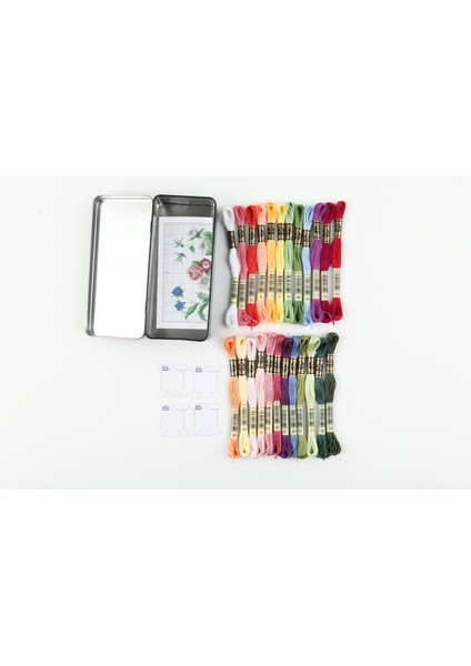 Metal Kutu Hediyeli Muline 24'lü Set - Çiçek Renkleri fırsatları