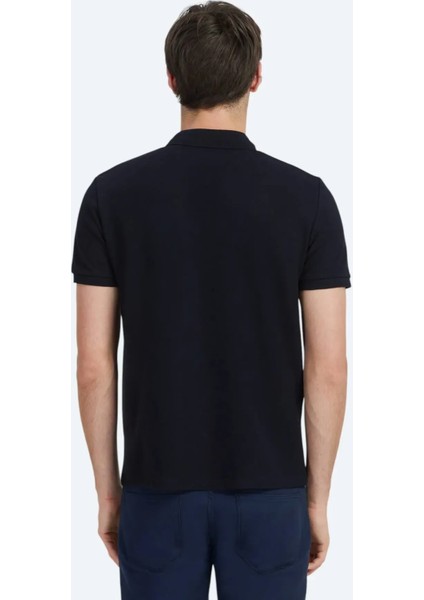 Lacivert Düz Polo Yaka %100 Pamuk T-Shirt indirimleri