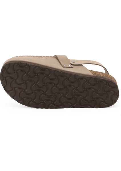 Kadın Süet Deri 4,5cm Topuklu Rahat Kalıp Günlük Sandalet fırsatları