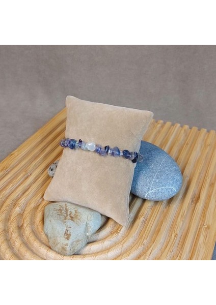 8659 El Yapımı Florit Taşı Doğal Taş Kadın Bileklik modelleri