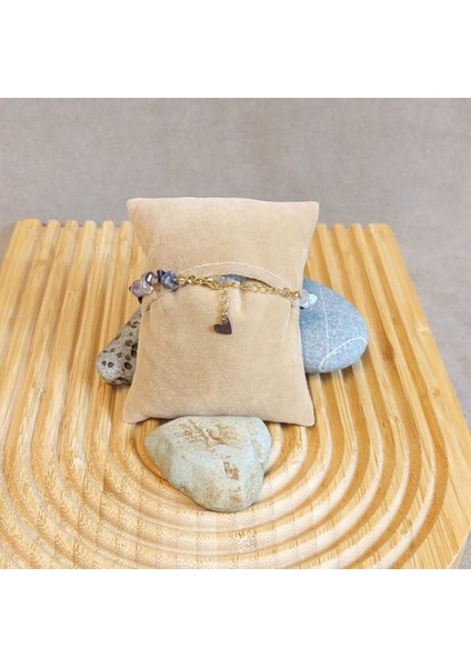 8659 El Yapımı Florit Taşı Doğal Taş Kadın Bileklik fırsatları