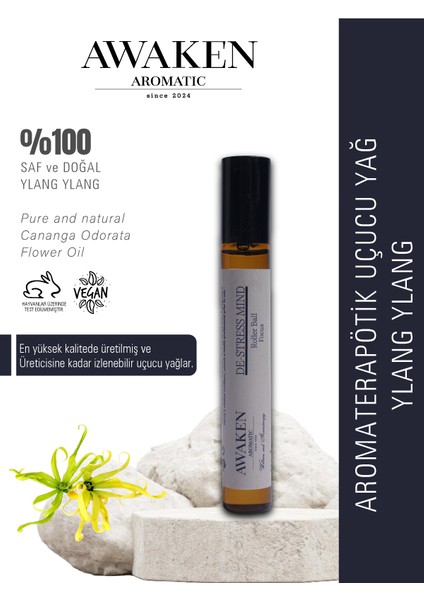Saf Ve Doğal Ylang Ylang Yağı (Roll-On) – 10ml