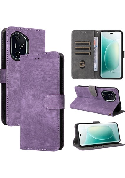 Honor 400 Rfıd Engellemeli Kredi Kartı Tutuculu Cüzdan Telefon Kılıfı, Pu Deri Flip Folio Kılıf Cüzdan Kickstand Koruyucu Kılıf Honor 400 (Yurt Dışından)