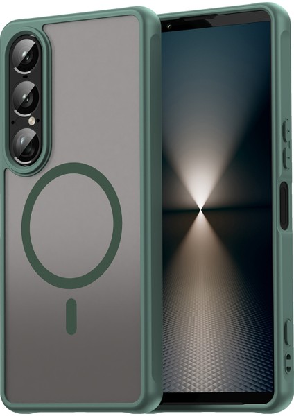 Sony Xperia 1 Vıı Telefon Kılıfı, Manyetik Darbeye Dayanıklı Telefon Kılıfı, Şeffaf Hibrit Kapak Sony Xperia 1 Vıı (Yurt Dışından)
