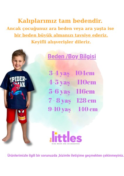 Erkek Çocuk Spider Man Baskılı Beli Lastikli Bağcıklı Lacivert Kırmızı Pamuklu Kumaş Şortlu Alt Üst Ikili Takım fiyatları