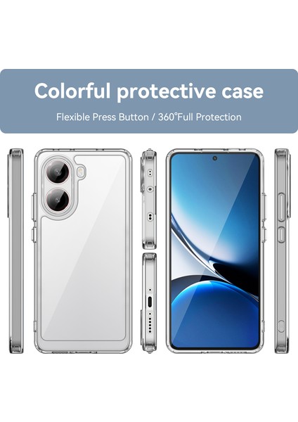 Xiaomi Redmi Turbo 4 Kılıf, Şeffaf Tasarımlı Darbeye Dayanıklı Telefon Kılıfı, Tampon Hibrit Şeffaf Kapak Xiaomi Redmi Turbo 4 (Yurt Dışından) modelleri