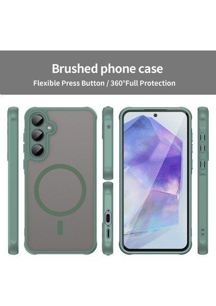 Samsung Galaxy S25 Plus Telefon Kılıfı, Manyetik Darbeye Dayanıklı Telefon Kılıfı, Şeffaf Hibrit Kapak Samsung Galaxy S25 Plus (Yurt Dışından)