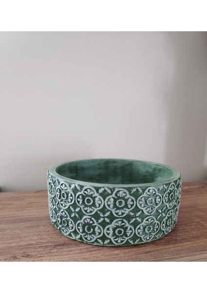 Beton Saksı Sukulent Bonzai Aranjman Teraryum Saksısı 18x7cm fiyatları