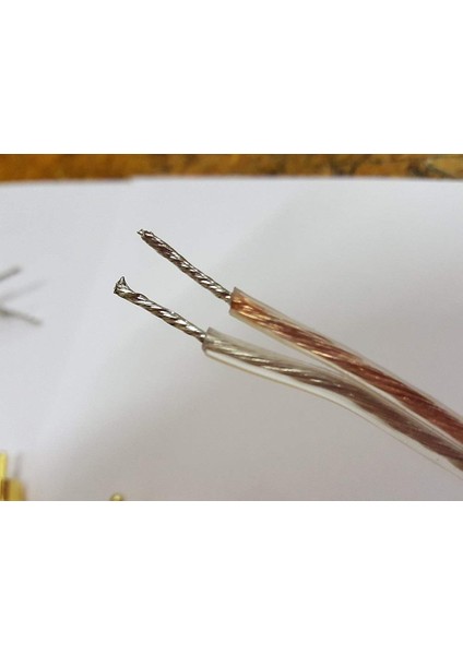 Ses Sistemi Şeffaf Hoparlör Kablosu 2 Metre fiyatları