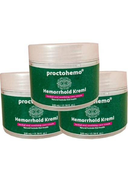 Hemorroidin Cream 150 ml 3 Tane Birden