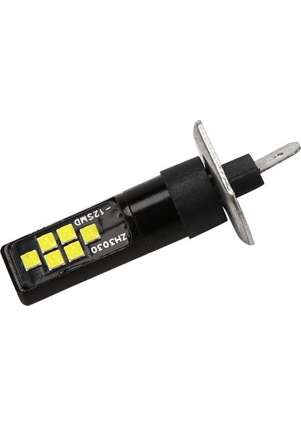 2 Adet H1 Araba LED 12V-24V 12SMD Ampul 3030 Yonga Seti, W5W Ampul 194 Sis Farları Için LED Ampul Beyaz (Yurt Dışından)