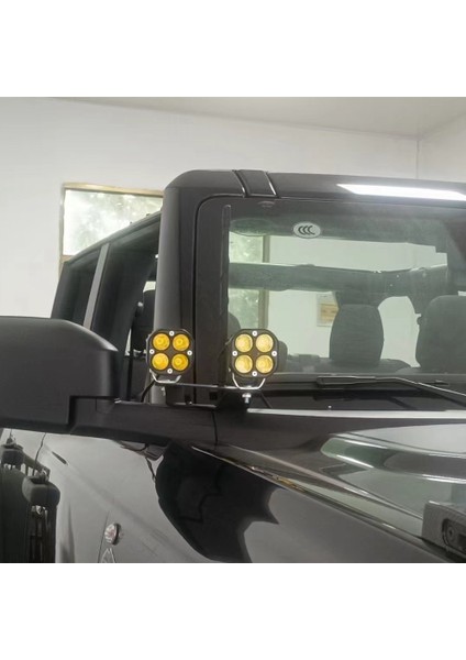 Çift Lamba Yan Sütun Montaj Braketleri Çalışma Işığı Montaj Tutucu Desteği Ford Bronco 2021 2022 2023 Aksesuarları (Yurt Dışından) modelleri