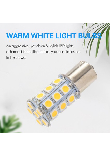 10X Sıcak Beyaz 27 Smd LED 1156 1141 1003 Rv Camper Trailer Iç Ampuller (Yurt Dışından)