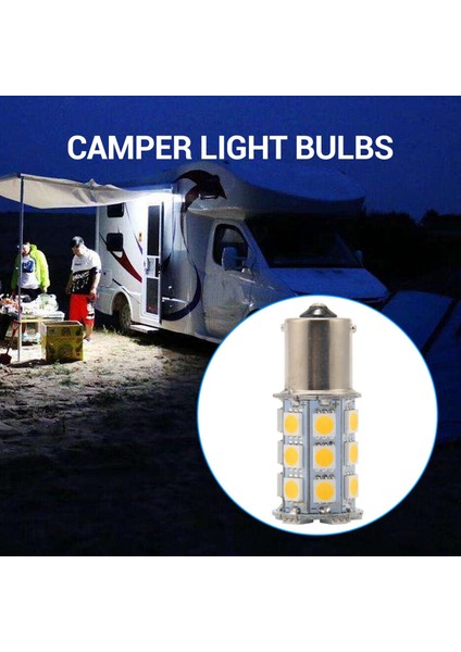 10X Sıcak Beyaz 27 Smd LED 1156 1141 1003 Rv Camper Trailer Iç Ampuller (Yurt Dışından)