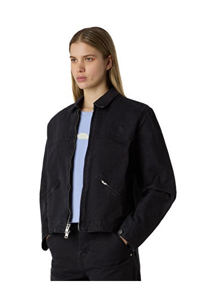 The north face W Cedar Canvas Work Jacket Kadın Günlük Ceket NF0A8B99JK31 Siyah modelleri