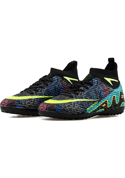 Genç Halı Saha Ayakkabısı Ghs-Sıyah-Sarı-Desenlı Siyah modelleri